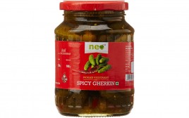 Neo Spicy Gherkin (Pickled Vegetable)   Glass Jar  350 grams